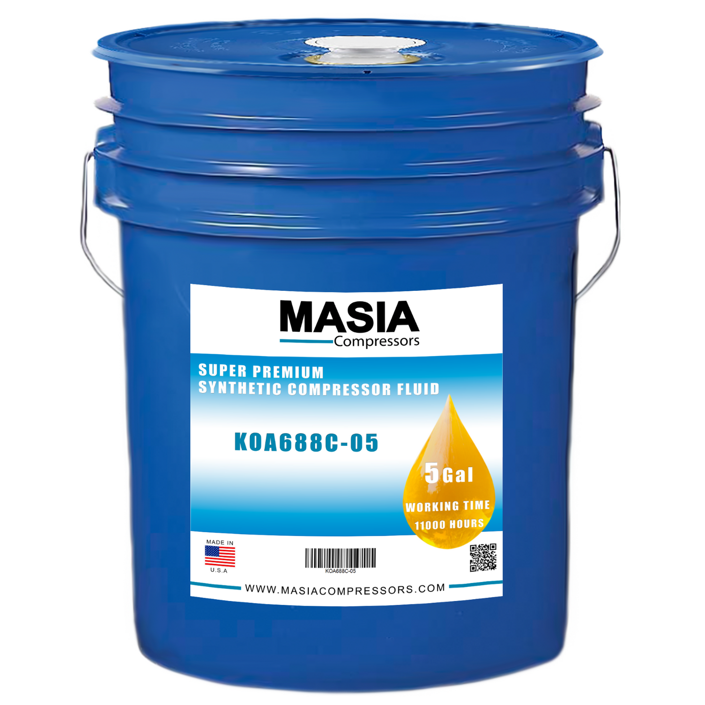 22252050 Doosan XHP-605 POE Base sintética ISO 68 12000 horas 5 gal