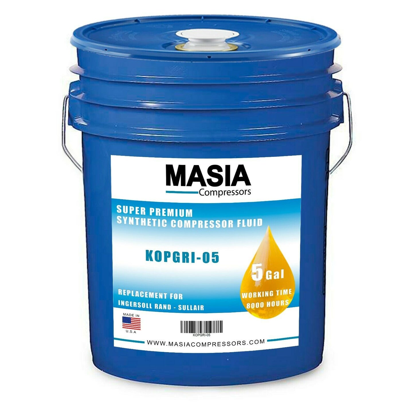 KOPGRI-05 Masia Compressors Lubricant - 5 gal