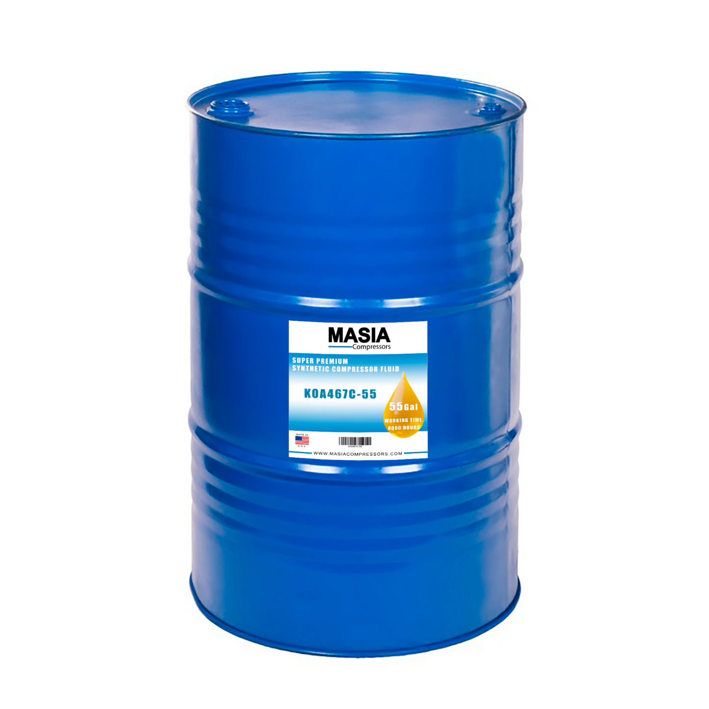 Aceite Kaeser Sigma S-460, bidón de 55 galones, 8000 horas, base PAO (9.5409.1, S-460-55)