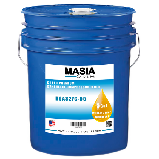 Lubricante sintético Summit SH-32 para compresor de tornillo, cubeta de 5 galones, base PAO, 8000 H